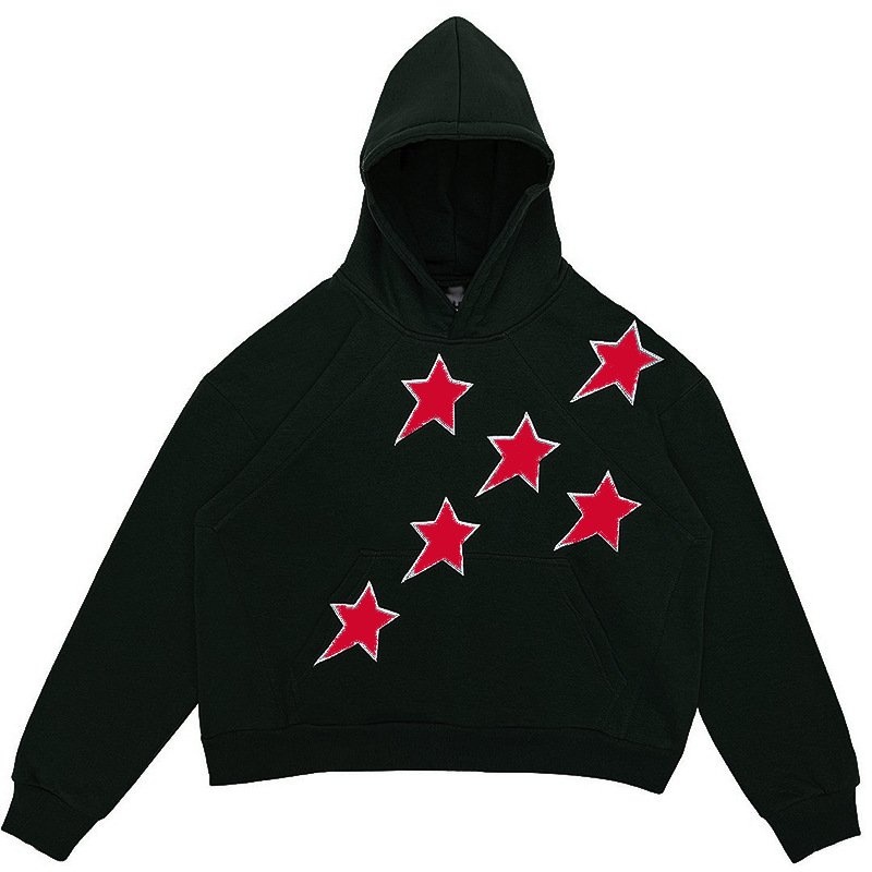 Couple's Fivepointed Star Craft Fleece Overcoat45 Cotton Women - Image 4