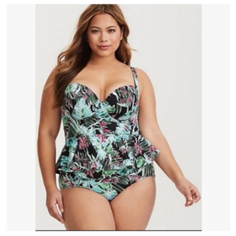 Split large size bikini swimsuit - Image 4