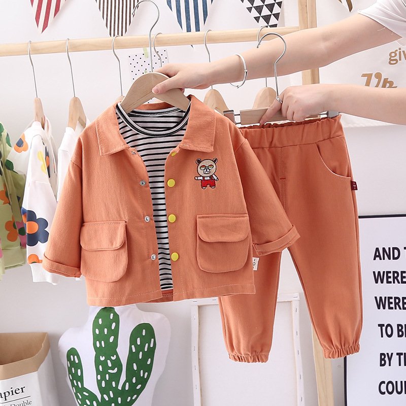 Three-piece cartoon bear cardigan - Image 2