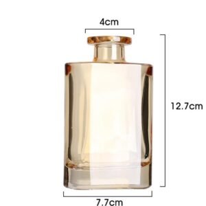 Vase glass transparent small mouth flower arrangement