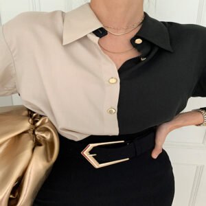 Single-Breasted Loose Casual Long-Sleeved Shirt