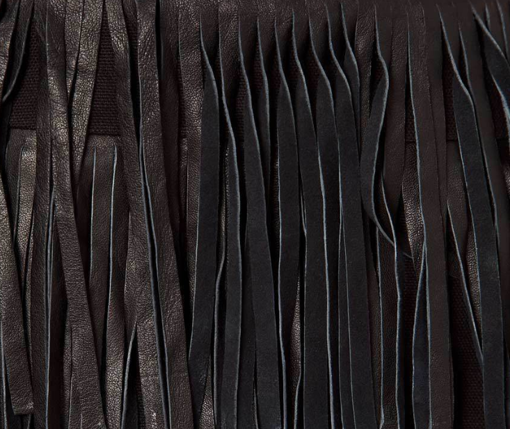 PU Leather Fringe Bag Hip Skirt Skirt - Image 2