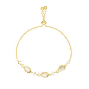 Real Gold Plating Korean Temperament Opal Fish Bracelet