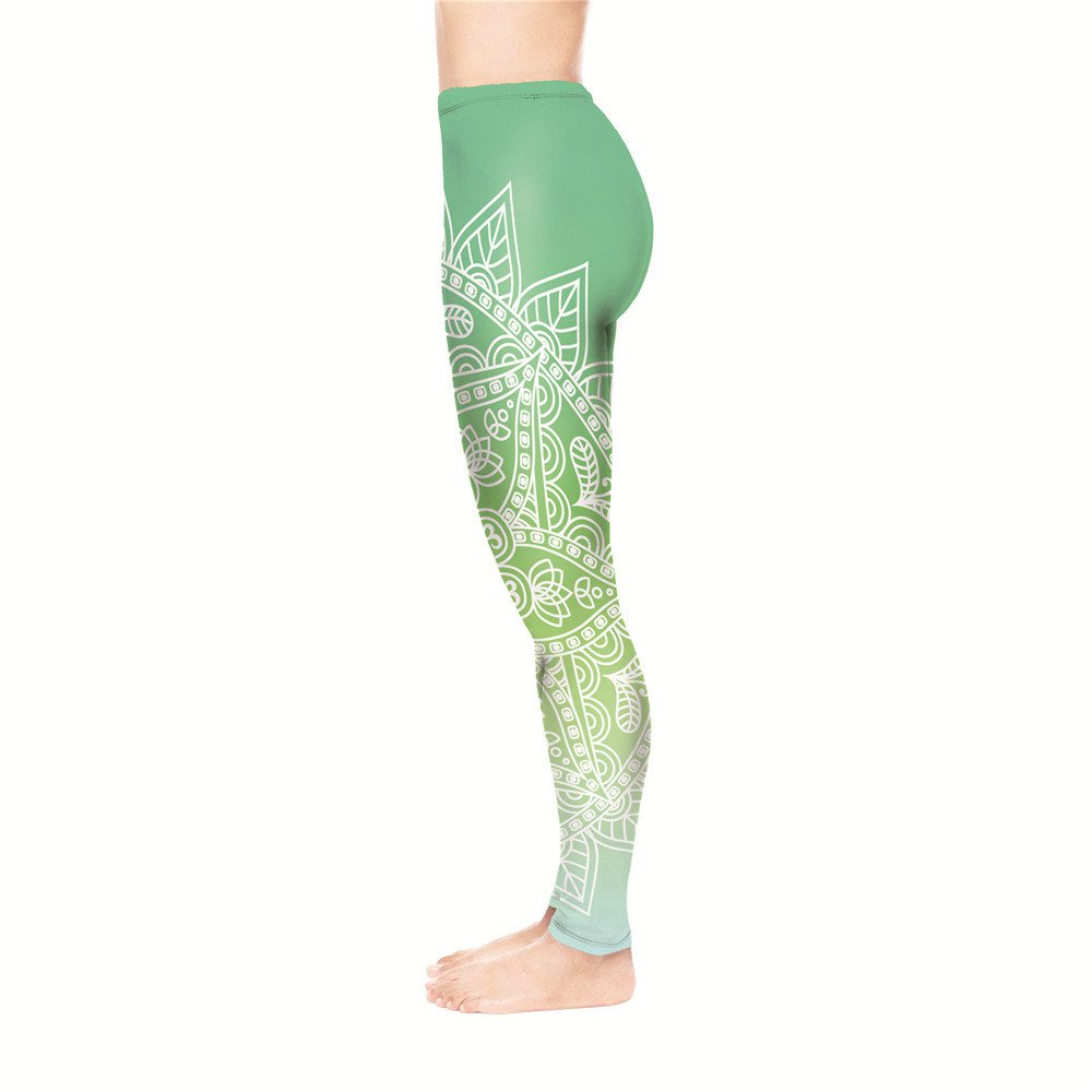 Totem print nine-minute pants - Image 2