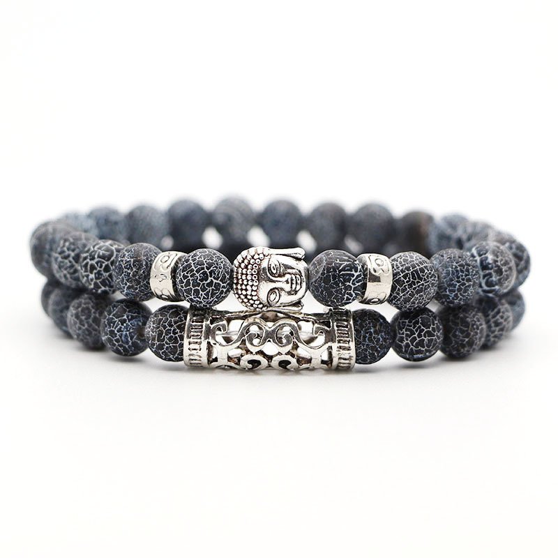 Volcanic stone tiger eye bracelet set - Image 14