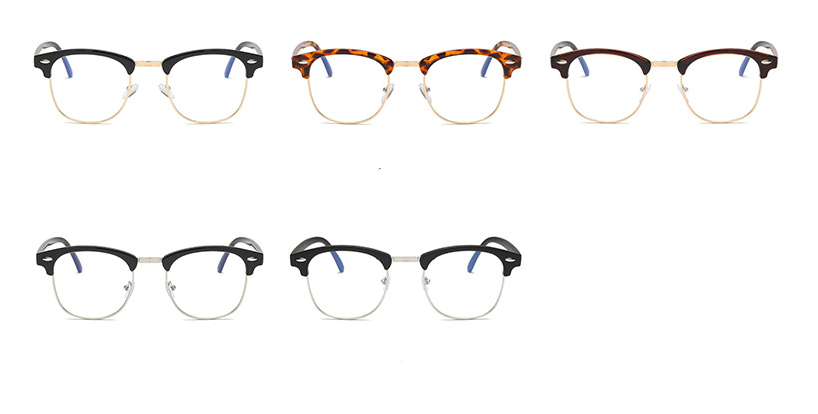 Anti-radiation Computer Metal Chain Trendy Glasses