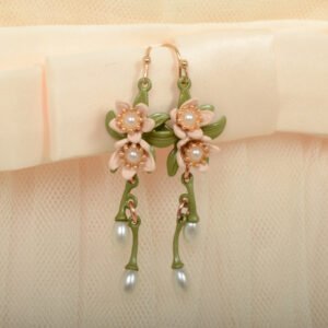 Cranberry Painted Earrings
