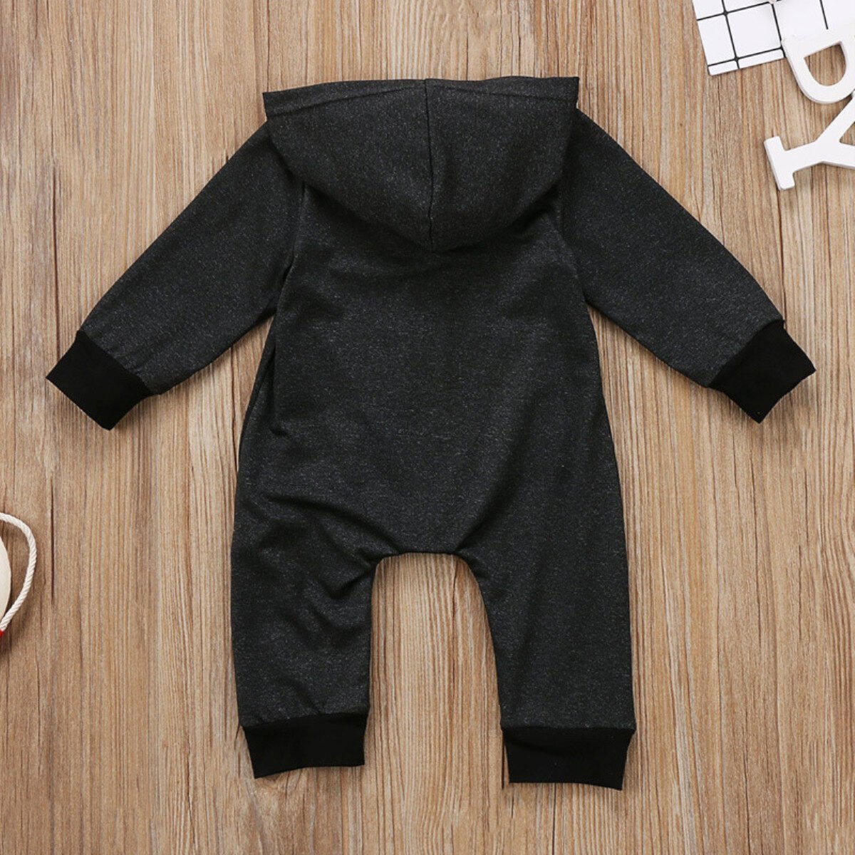 The New Boys' Long-Sleeved Hooded Jumpsuit - Image 3