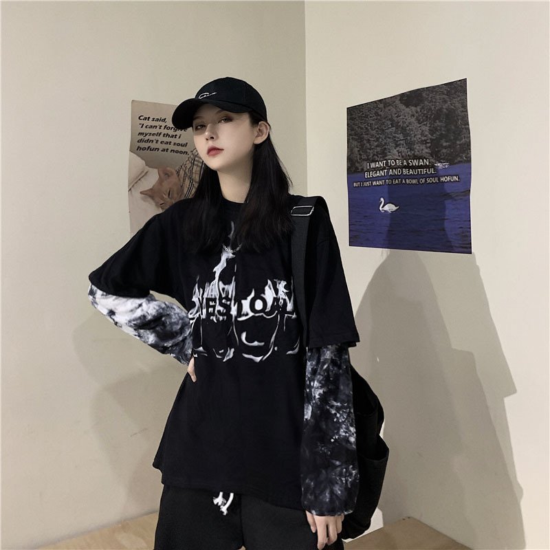 Cool Style Street Style Retro Dark Sweater - Image 3