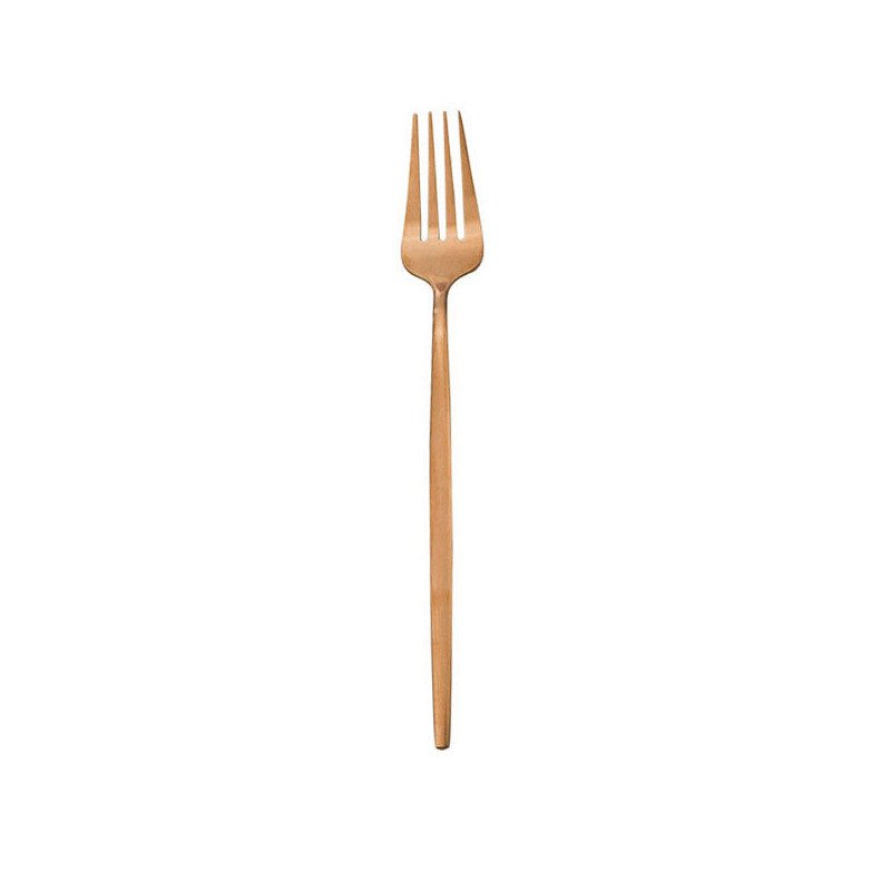 Matte Rose Gold Western Tableware Coffee Stirring Spoon - Image 3