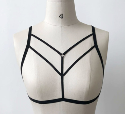 Sexy straps solid color elastic band fashion bra - Image 2