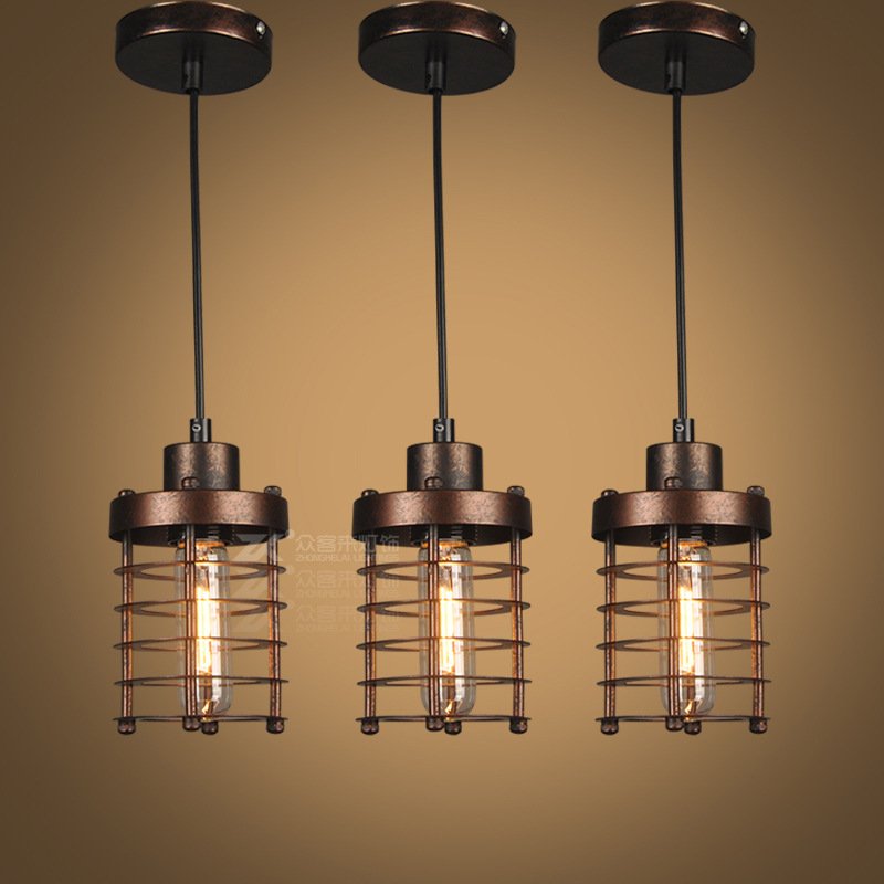 Iron single head chandelier