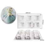 6 grid cloud cake silicone mold