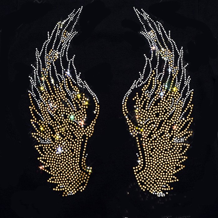 Wings Hot Rhinestone Pattern Sticker - Image 5
