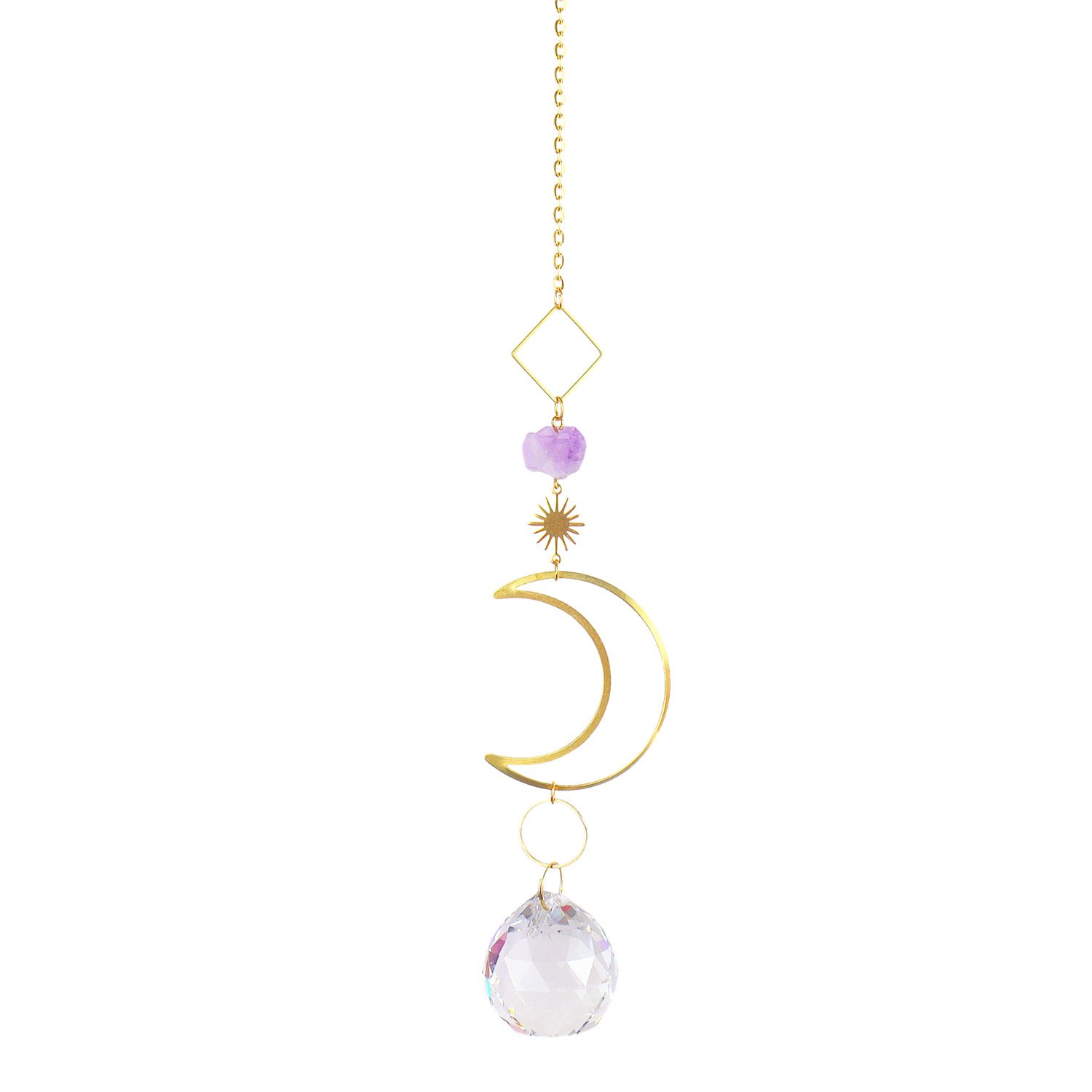Minted Garden Wind Chinme Crystal Moon - Image 7