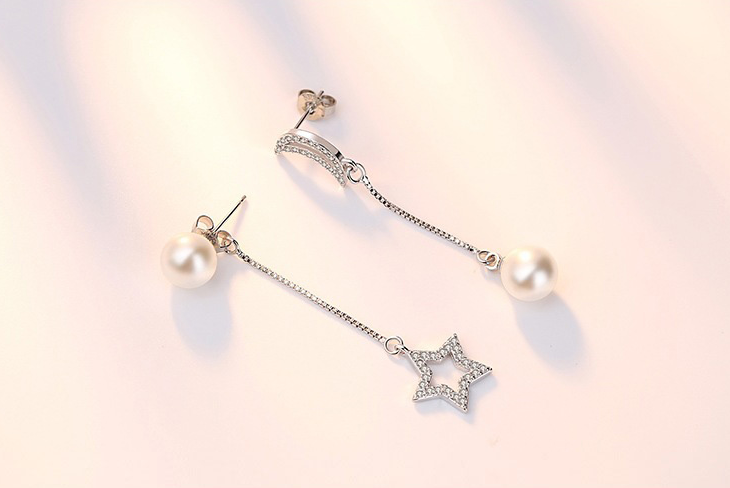 Tassel star earrings ear line female long paragraph simple - Image 4