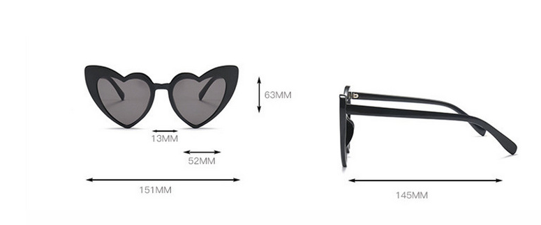 New love ladies heart-shaped sunglasses ins with the same heart heart sunglasses female soft sister Harajuku cute fashion glasses - Image 2