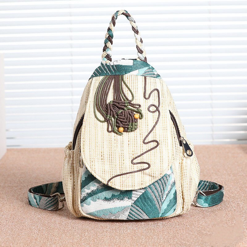 Ethnic double-layer backpack - Image 5