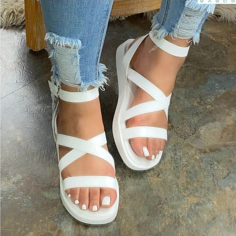 Women's round-toe flat sandals - Image 3