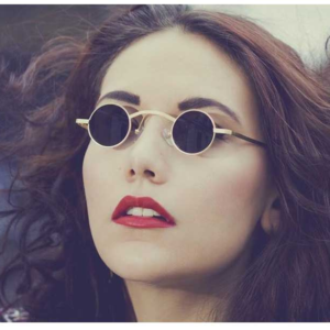 Round Senior Steampunk Fashion Eye Protection Sunglasses