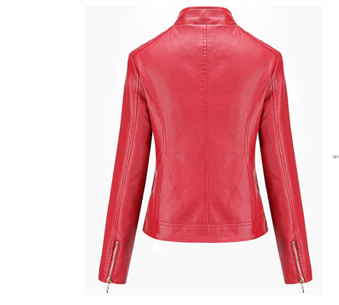 Women's motorcycle leather jacket - Image 4