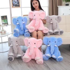 Children's Elephant Pillow Plush Toy Multicolor