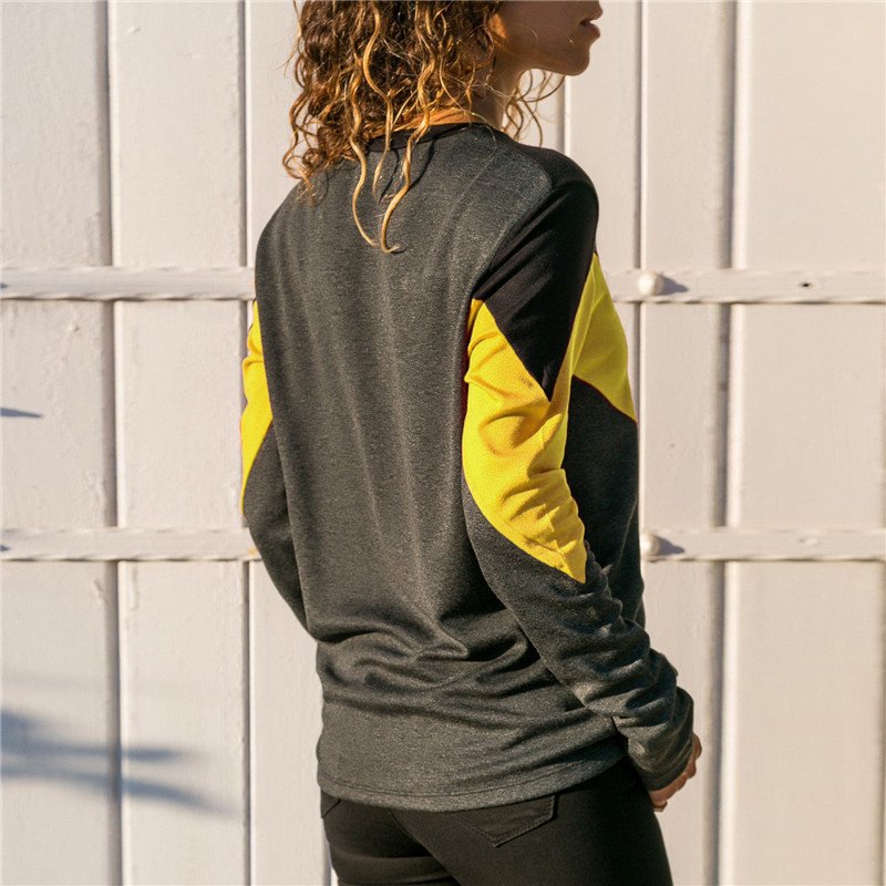 Contrast Long Sleeve Women's T-Shirt