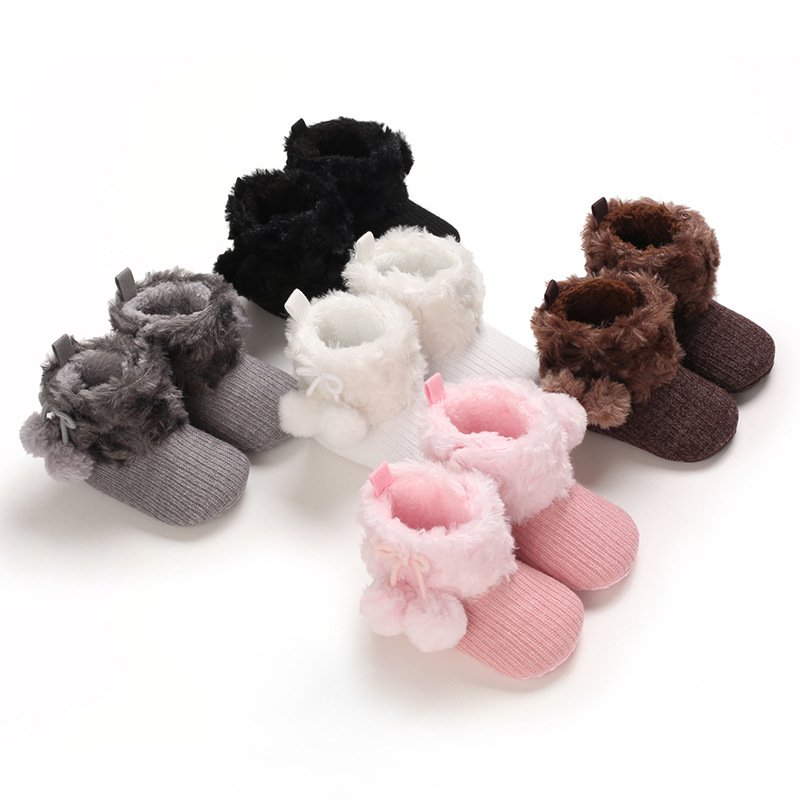Cute princess wool ball cotton shoes - Image 2
