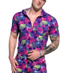 Summer short-sleeve jumpsuit Hawaiian Jellyfish
