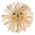 Hand-knitted cartoon lion