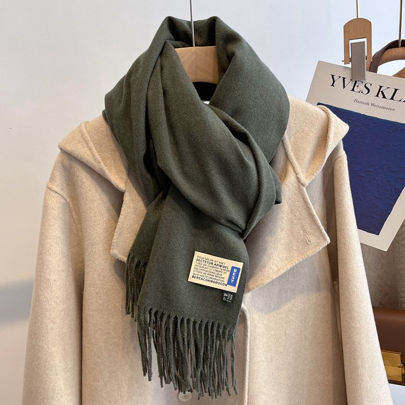High-end Versatile Shawl Warm Thickened Scarf Dual-purpose - Image 9