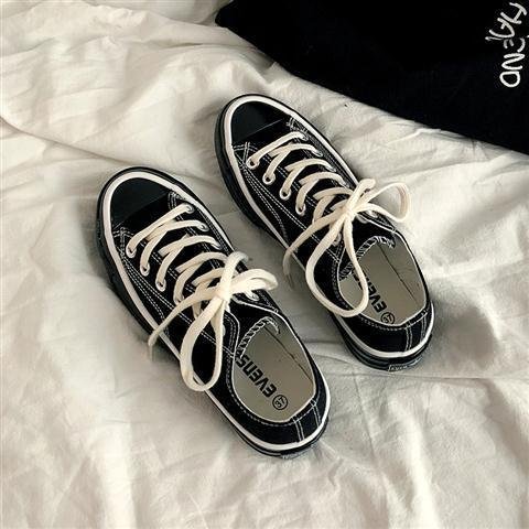 All black canvas shoes - Image 4