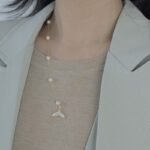 Pearl Dolphin Tail Long Necklace Short Sweater Chain