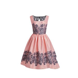 Positioning floral back cut out lace retro skirt