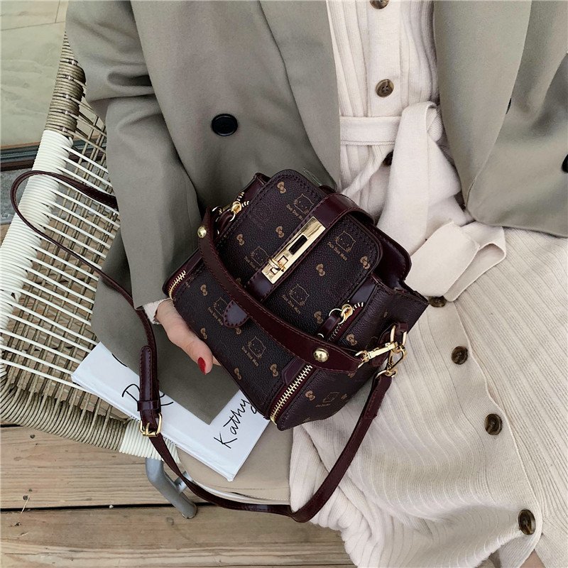 One-shoulder PU bucket bag - Image 3