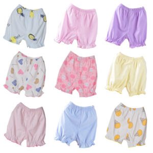 Openable cotton five-point leggings bloomers