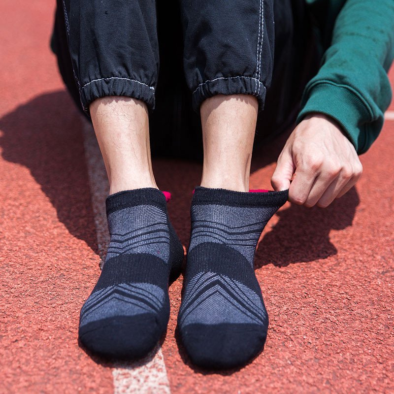 Towel bottom flower sports boat socks - Image 4