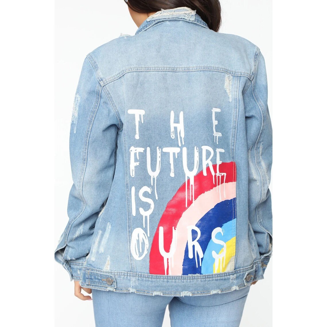 Hot sale women's denim coat - Image 4