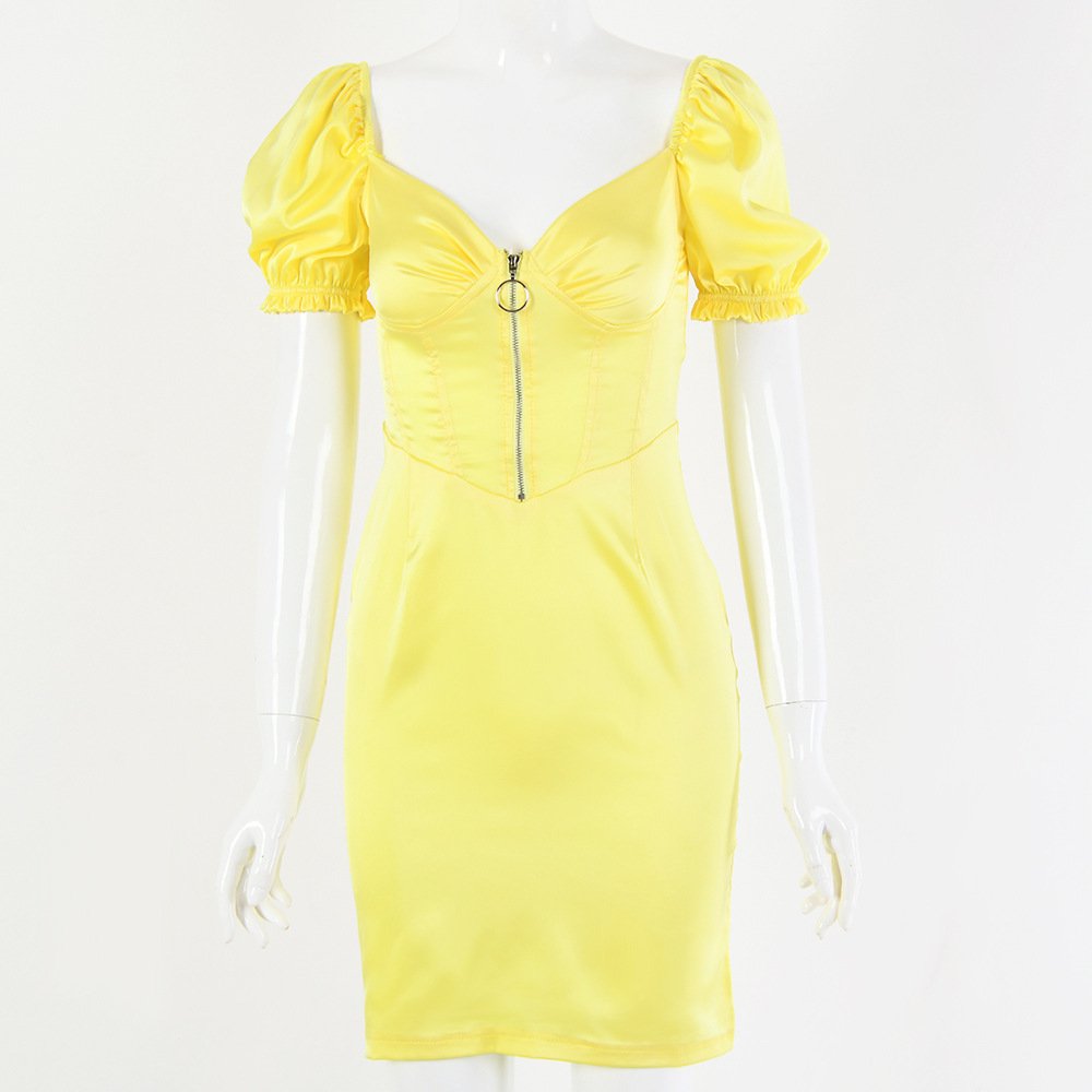 Tight dress with chest zipper - Image 22