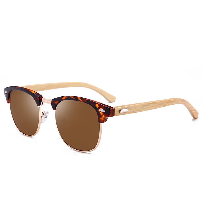 New fashion sunglasses men's classic bamboo legs bamboo glasses sunglasses sunglasses driving mirror - Image 7