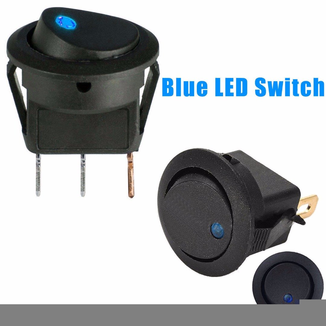 12V Car round button switch - Image 2