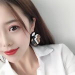 Geometric shape color earrings