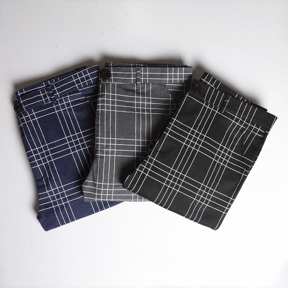Plaid striped slacks - Image 3