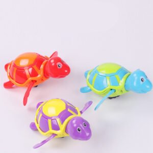 Turtle toy tour in cool water