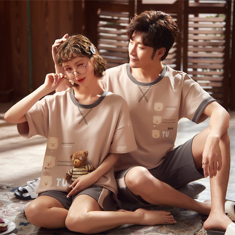 Couple Pajamas Short Sleeve Set - Image 7