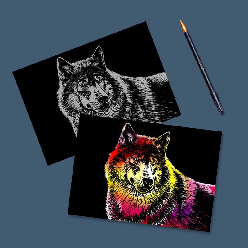 Colorful animal scratch paper - Image 3