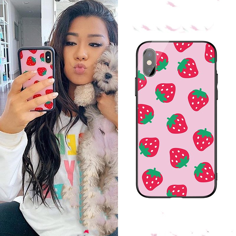 Pink strawberry cute mobile phone - Image 2