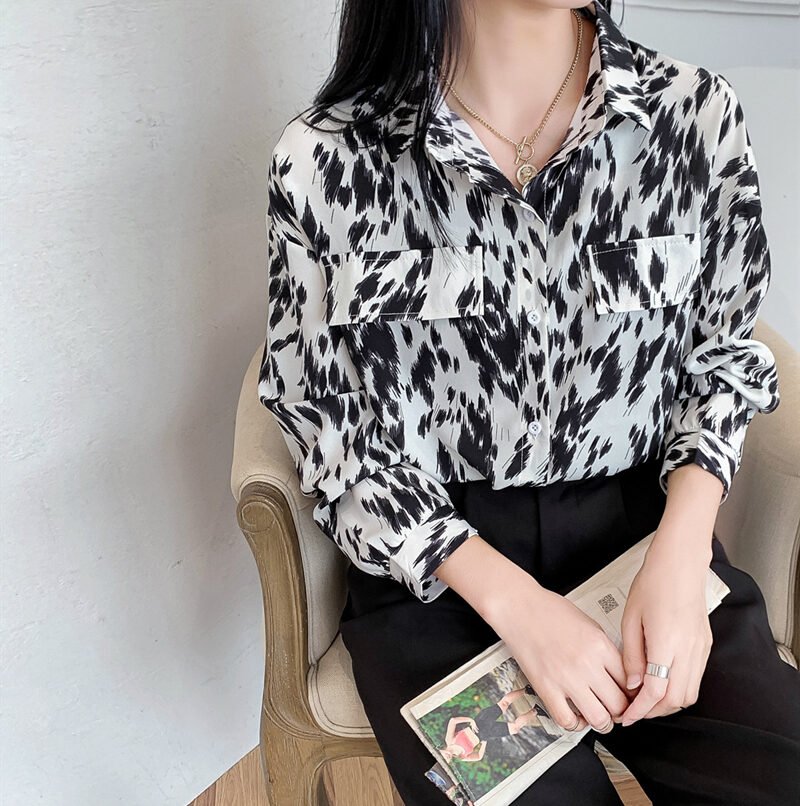 Casual retro Hong Kong style loose shirt - Image 8