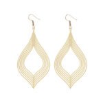 Personalized Striped Frosted Vintage Earrings