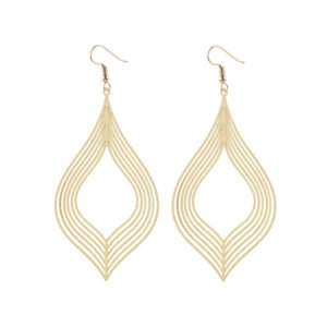 Personalized Striped Frosted Vintage Earrings